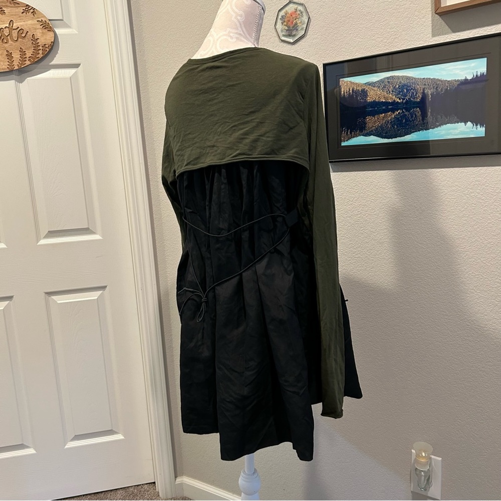 RUNDHOLZ DIP Green & Black Tunic Tied Back Military Utility Size Medium - Picture 12 of 16